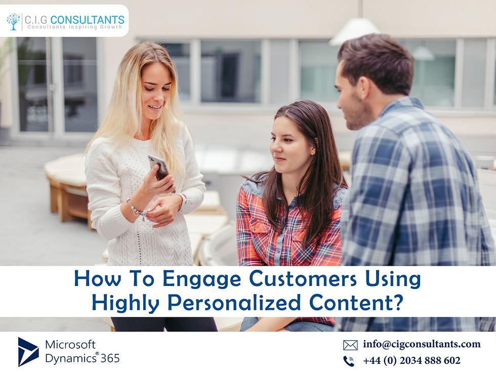 Engage Customers with Personalization