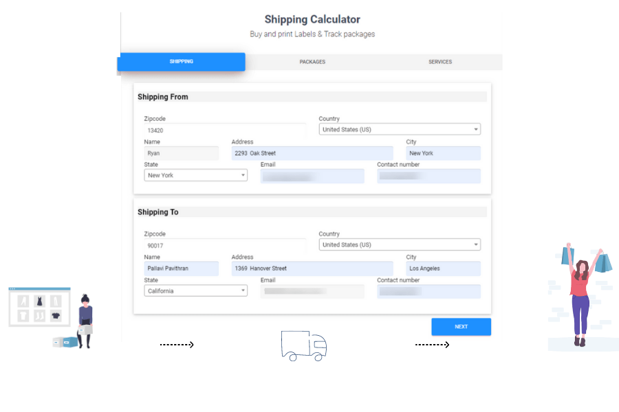 Shipping cost calculator