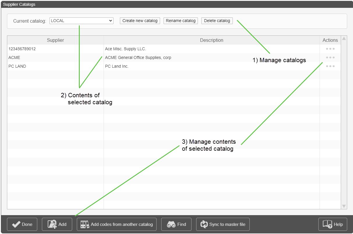 Product catalog management