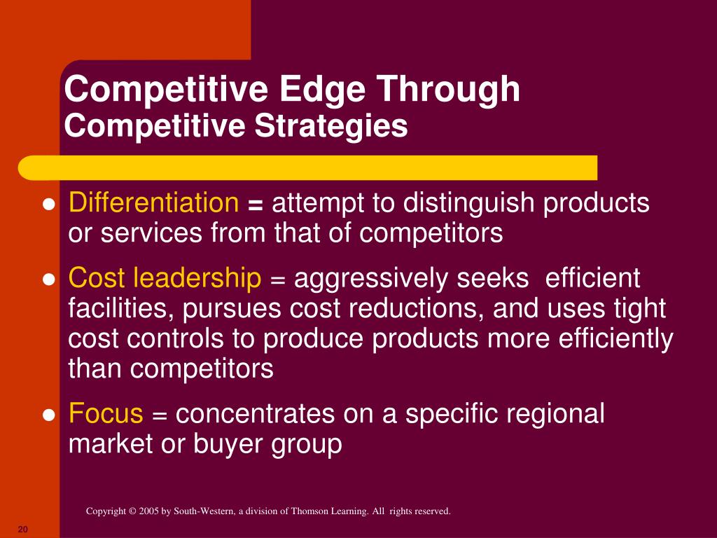 Competitive advantage growth