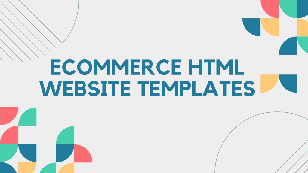 E-commerce website templates