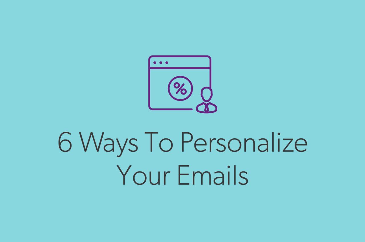 Personalized email campaigns